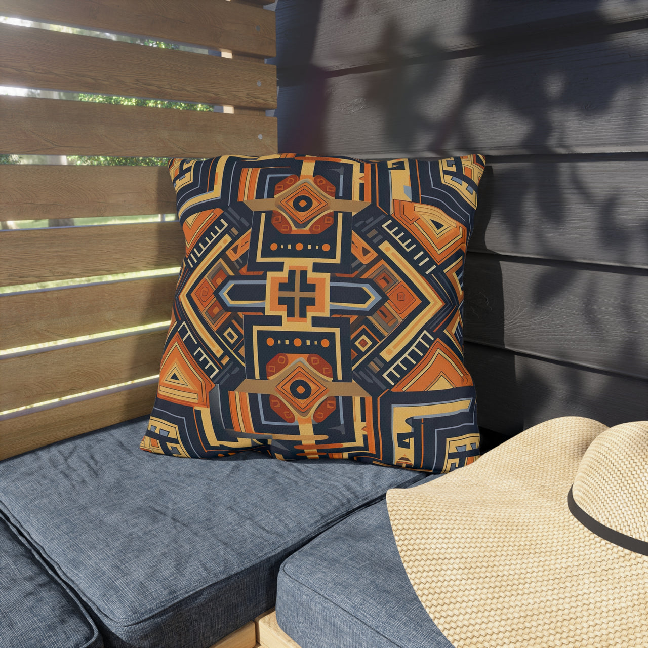 Inca Trails Outdoor Throw Pillow
