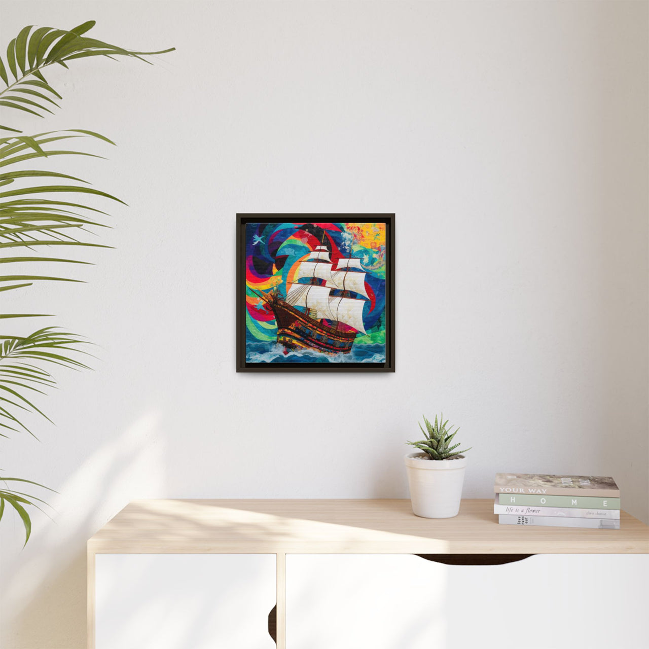 Sails of Change Canvas Wall Art with Frame