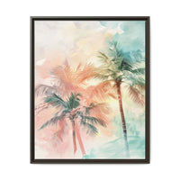 Thumbnail for Palm Glow Canvas Wall Art with Frame