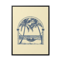 Thumbnail for Palm Retreat Hammock Canvas Wall Art with Frame