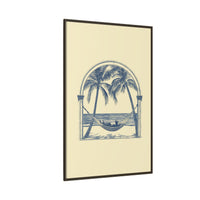 Thumbnail for Palm Retreat Hammock Canvas Wall Art with Frame