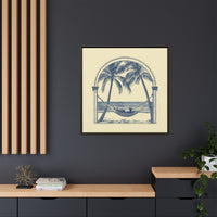 Thumbnail for Palm Retreat Hammock Canvas Wall Art with Frame