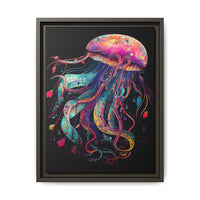 Thumbnail for Celestial Drifter Jellyfish Canvas Wall Art with Frame