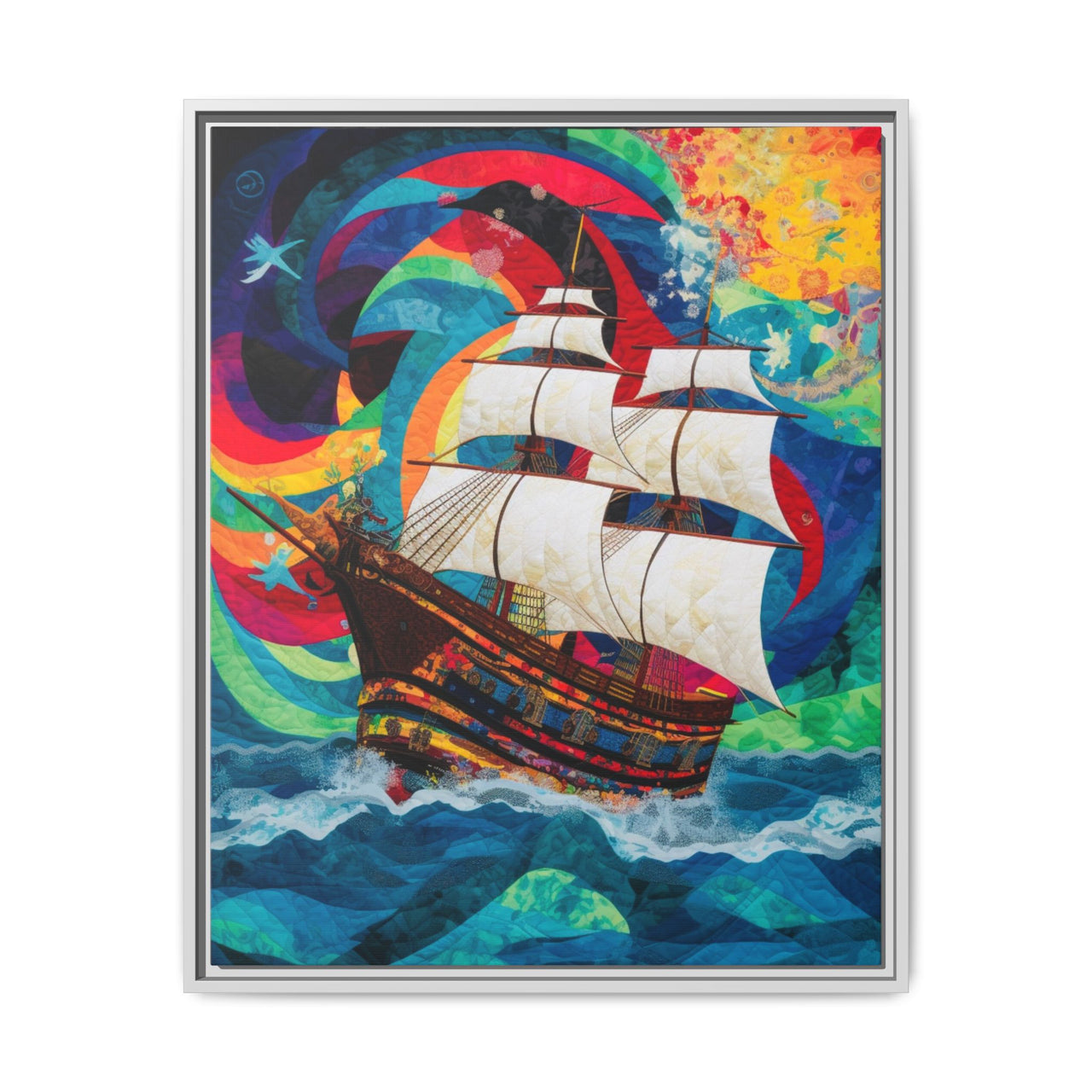 Sails of Change Canvas Wall Art with Frame