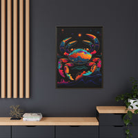 Thumbnail for Neon Tide Crab Canvas Wall Art with Frame