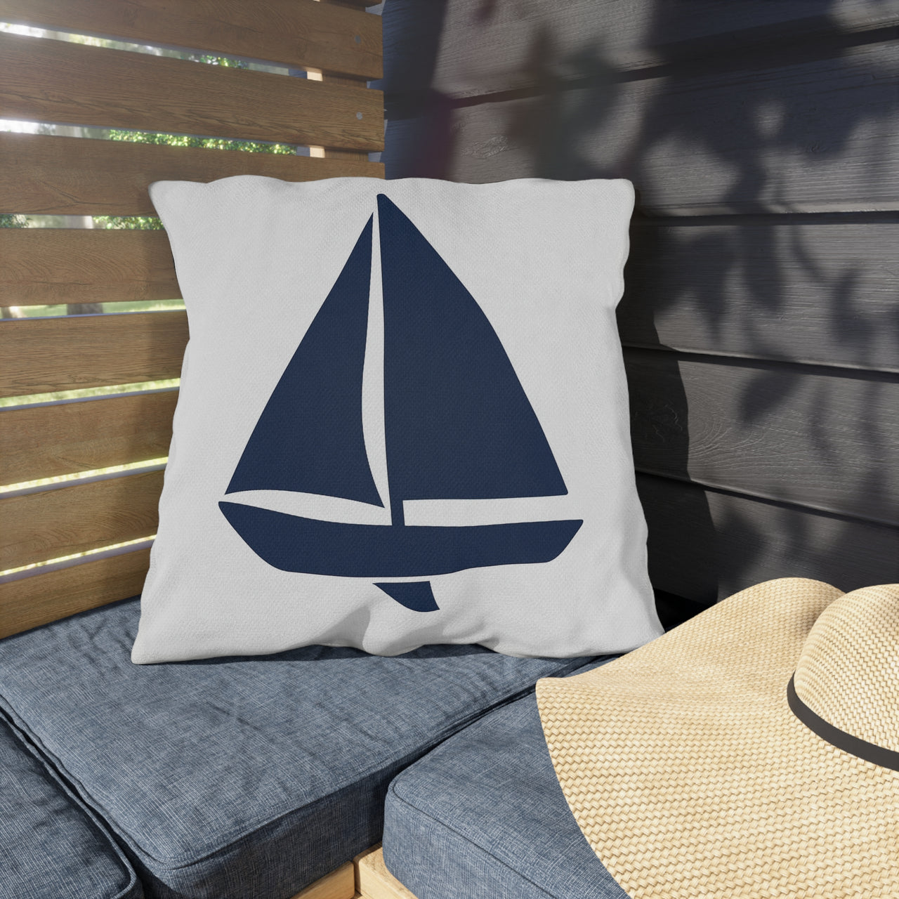 Sail Away Outdoor Throw Pillow