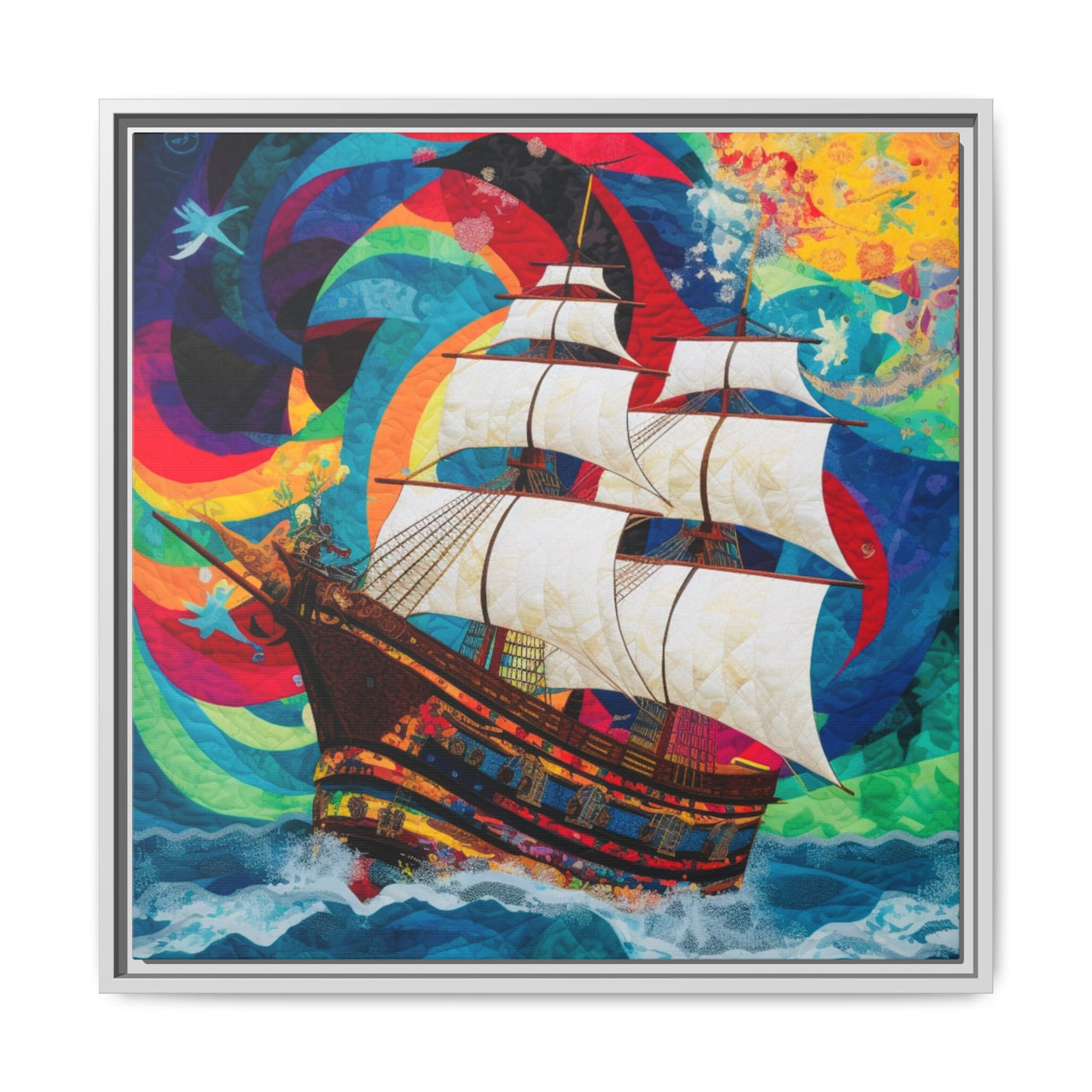 Sails of Change Canvas Wall Art with Frame
