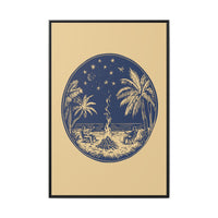 Thumbnail for Beachfire Nights Canvas Wall Art with Frame