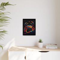 Thumbnail for Neon Tide Crab Canvas Wall Art with Frame