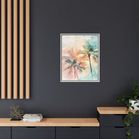 Thumbnail for Palm Glow Canvas Wall Art with Frame