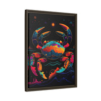 Thumbnail for Neon Tide Crab Canvas Wall Art with Frame