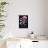 Thumbnail for Celestial Drifter Jellyfish Canvas Wall Art with Frame