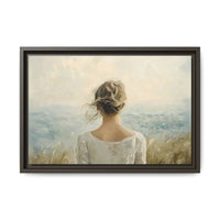 Thumbnail for Where the Sky Meets Her Canvas Wall Art with Frame