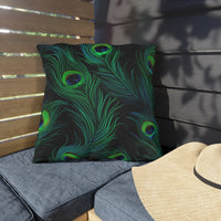 Thumbnail for Peacock Mirage Outdoor Throw Pillow