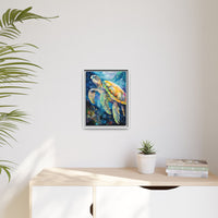 Thumbnail for Gliding Turtle Canvas Wall Art with Frame