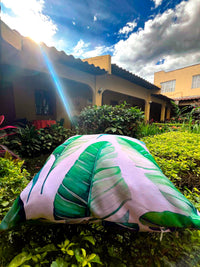 Thumbnail for Tropical Banana Leaf Outdoor Throw Pillow