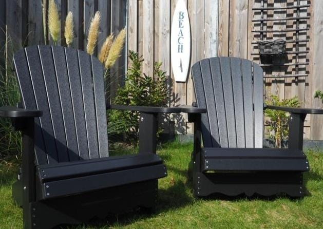 black adirondack chairs