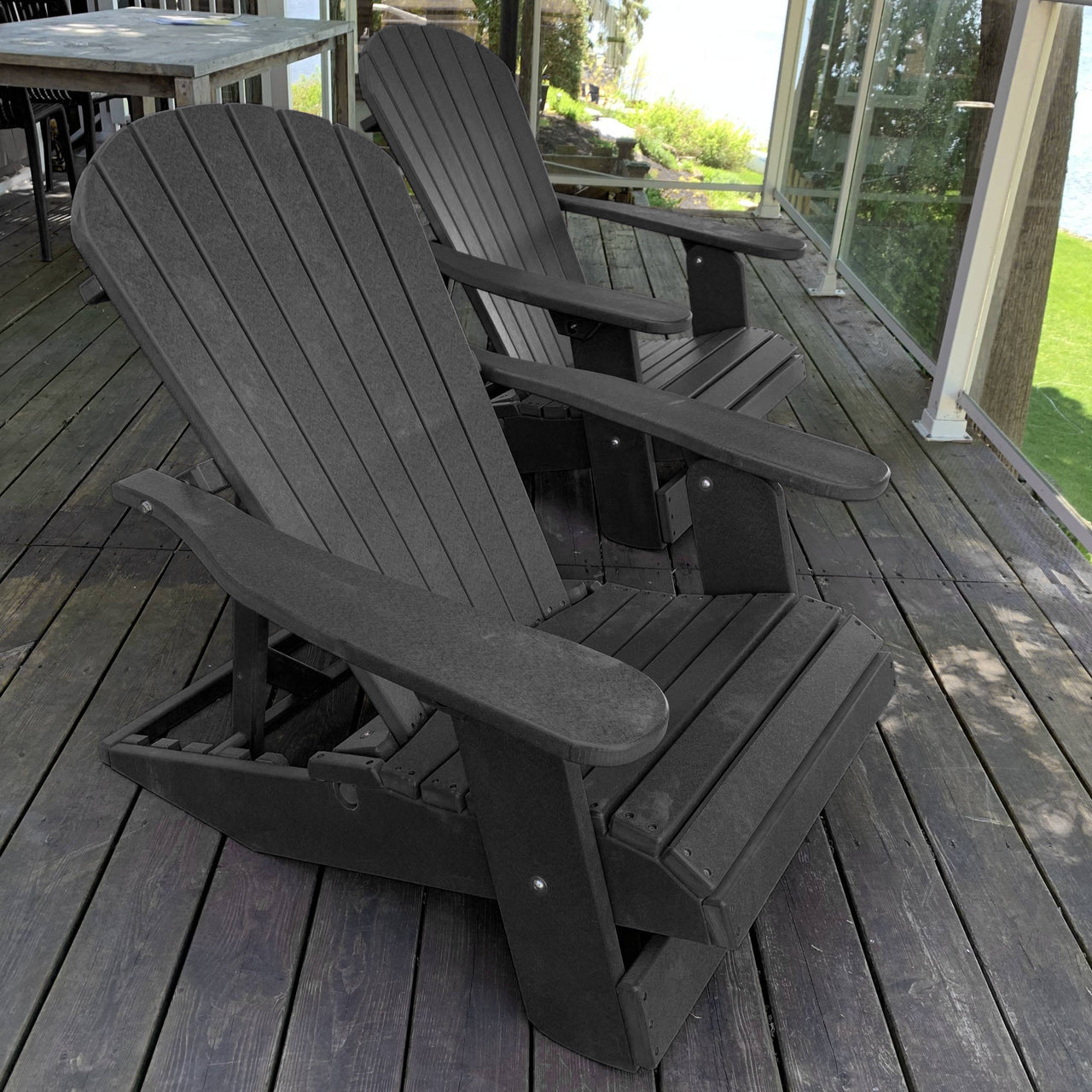 Wooden Royal Elevated Reclining Adirondack Chair (Large)