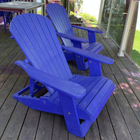 Thumbnail for Wooden Royal Elevated Reclining Adirondack Chair (Large)