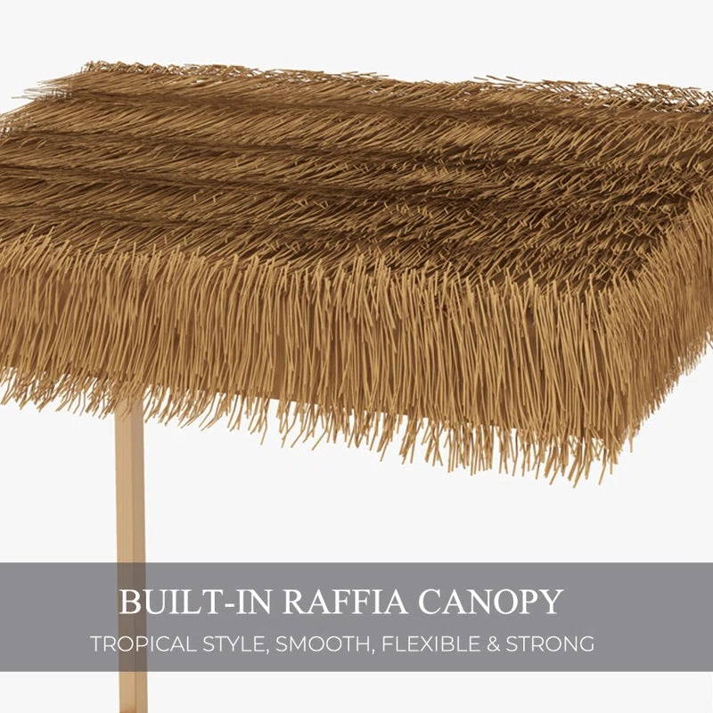 Island Haven Outdoor Tiki Bar Set