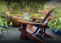 Thumbnail for Wooden Royal Elevated Reclining Adirondack Chair (Large)