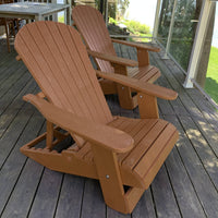 Thumbnail for Wooden Royal Elevated Reclining Adirondack Chair (Large)