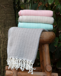 Thumbnail for ELA Hammam Beach Towel, Spa Sauna Towel - Beige-4