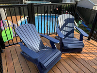 Thumbnail for blue reclining adirondack chairs