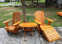 Thumbnail for reclining adirondack chairs, side table and ottoman