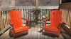 Seabreeze Classic™ Handcrafted Wooden Adirondack Chair Set of 2, Knotted Cedar Wood, Finished