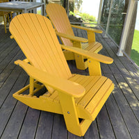 Thumbnail for Wooden Royal Elevated Reclining Adirondack Chair (Large)