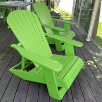 Thumbnail for Wooden Royal Elevated Reclining Adirondack Chair (Large)