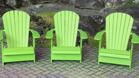 Thumbnail for Poly-Luxe Recycled Plastic Folding Royal Adirondack Chair (Large)