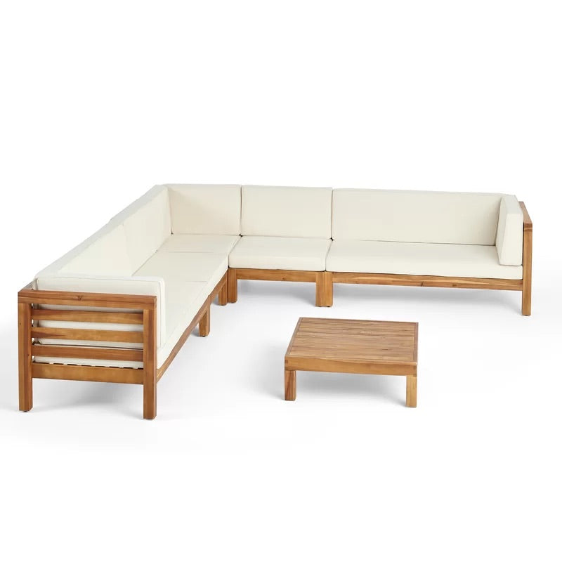 Solara Outdoor 7-Piece Sectional Seating Group with Cushions