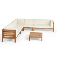 Thumbnail for Solara Outdoor 7-Piece Sectional Seating Group with Cushions