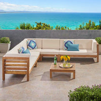 Thumbnail for Solara Outdoor 7-Piece Sectional Seating Group with Cushions