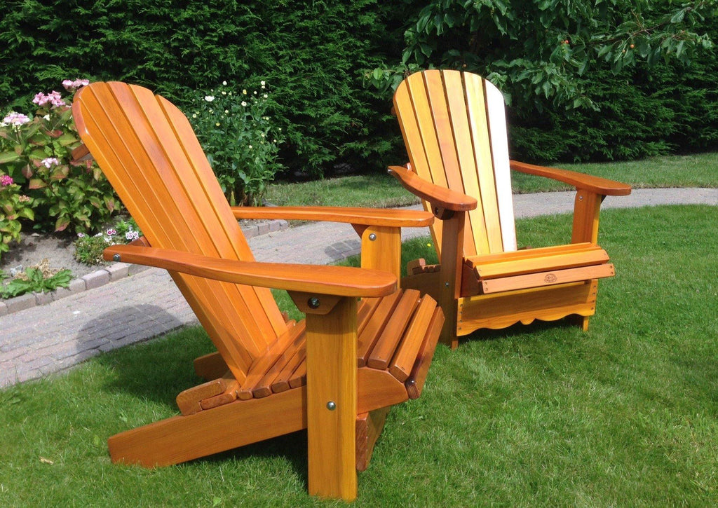 Seabreeze Classic™ Handcrafted Wooden Adirondack Chair Set of 2, Knotted Cedar Wood, Finished