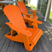 Thumbnail for Wooden Royal Elevated Reclining Adirondack Chair (Large)