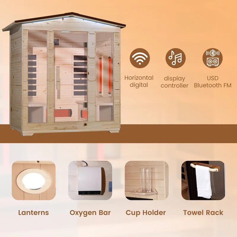Caldera Outdoor Infrared Sauna – 4 Person