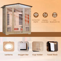 Thumbnail for Caldera Outdoor Infrared Sauna – 4 Person