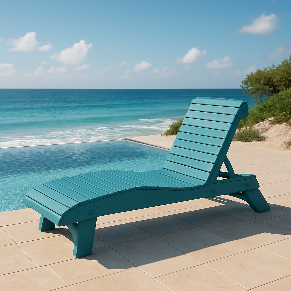 Riviera Classic Lounger™ Premium Poly-Luxe Recycled Plastic Chaise Lounge