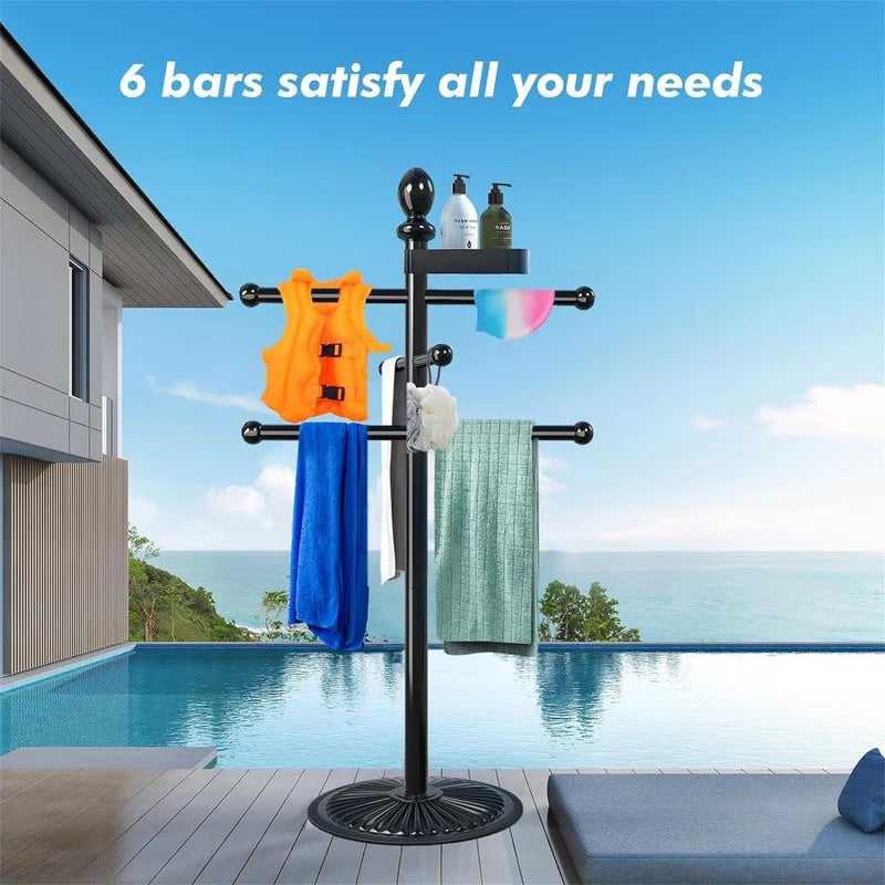 Haven Bay Heavy Duty Poolside Towel Rack