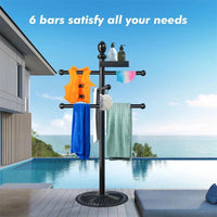 Thumbnail for Haven Bay Heavy Duty Poolside Towel Rack