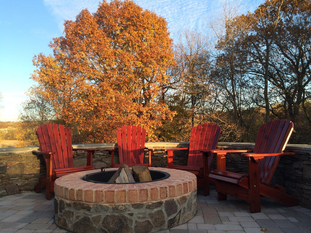 Seabreeze Classic™ Handcrafted Wooden Adirondack Chair Set of 2, Knotted Cedar Wood, Finished