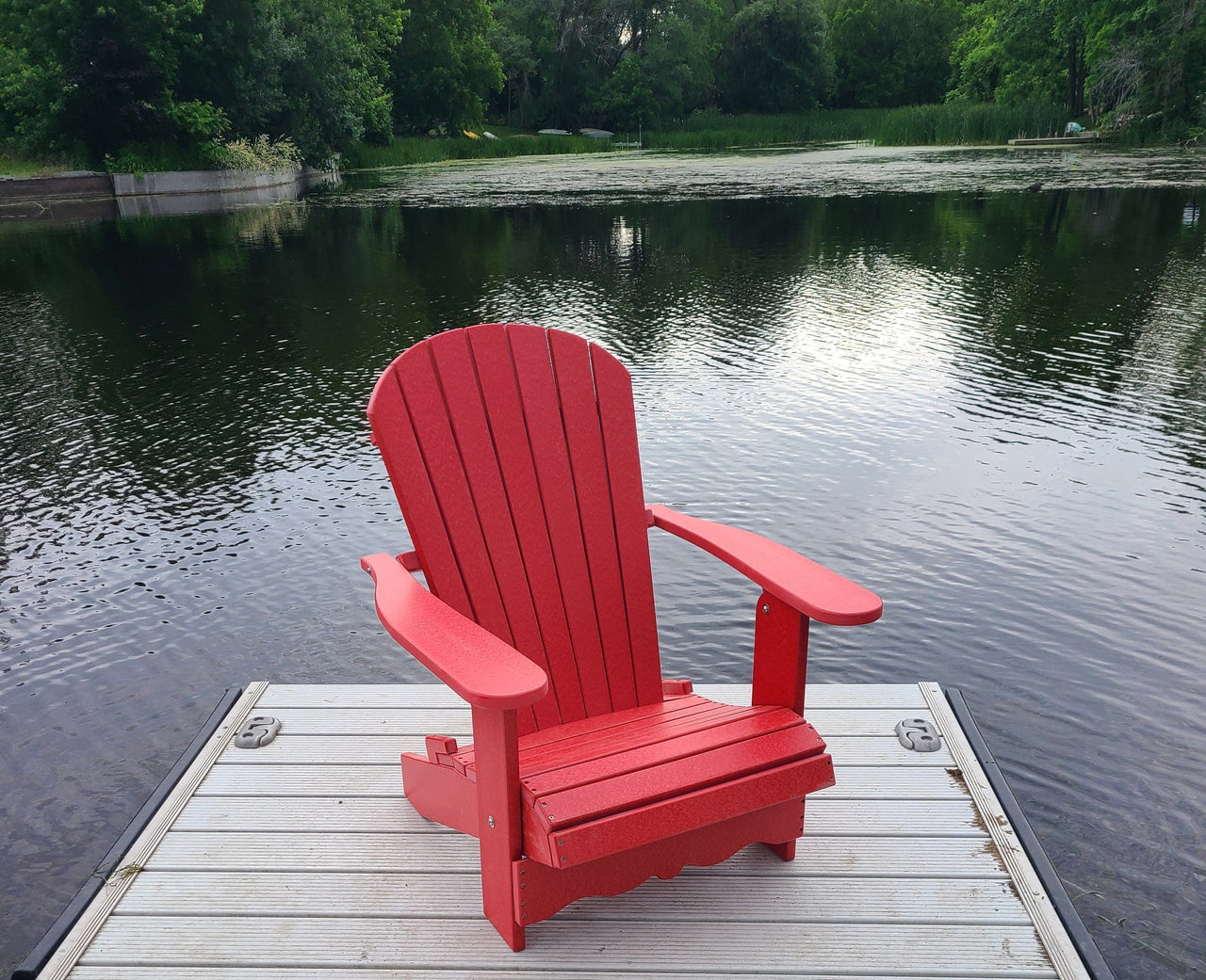 Poly-Luxe Recycled Plastic Folding Royal Adirondack Chair (Large)