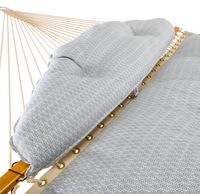 Thumbnail for Coastal Luxe Tufted Hammock with Detachable Pillow – Driftwood Blue