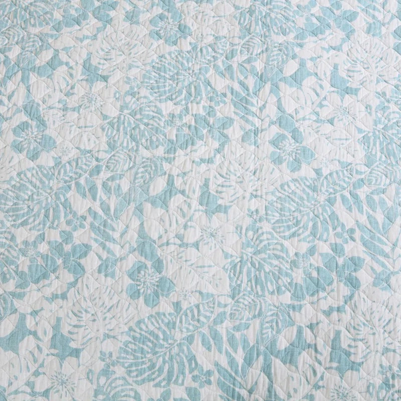 Laguna Shores Reversible Cotton Quilt Set – King Quilt + 2 Shams