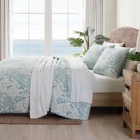 Thumbnail for Laguna Shores Reversible Cotton Quilt Set – King Quilt + 2 Shams