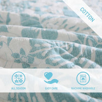 Thumbnail for Laguna Shores Reversible Cotton Quilt Set – King Quilt + 2 Shams