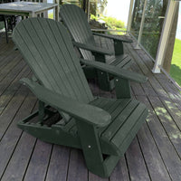 Thumbnail for Wooden Royal Elevated Reclining Adirondack Chair (Large)